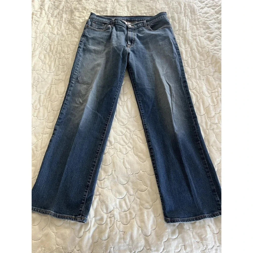 Lucky Brand Jeans Men's 34 Short Classic Baggy Blue Medium Wash Relaxed Flaw 29"